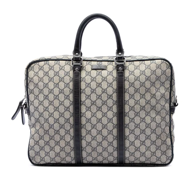 Beige Gucci GG Supreme Business Bag in Beige Coated canvas from Designer Revival, photo 1 of 1