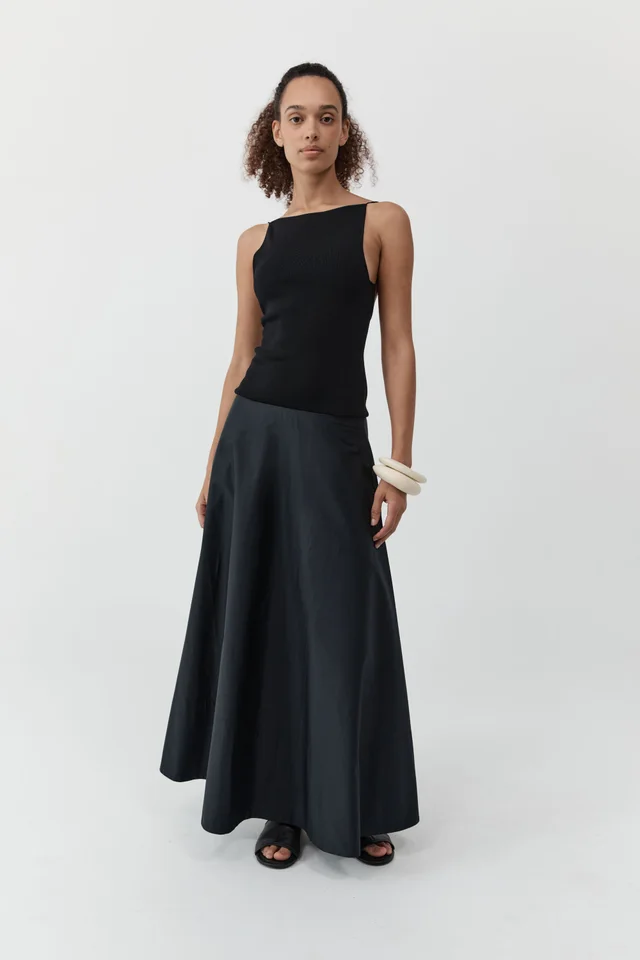 St Agni Backless Circle Hem Dress - Black from St. Agni, photo 1 of 1