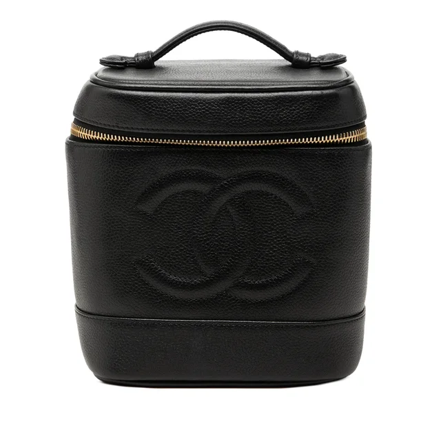 Black Chanel CC Caviar Vanity Bag in Black Caviar leather from Designer Revival, photo 1 of 1