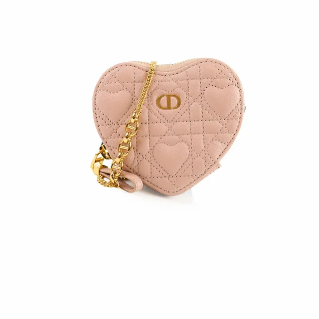 Dior Heart Micro Crossbody Dusty Pink in Pink Leather from The Purse Affair