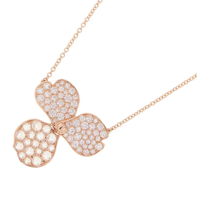 Tiffany & Co. Paper flower Necklace 18K Pink Gold in Pink from GALLERY RARE
