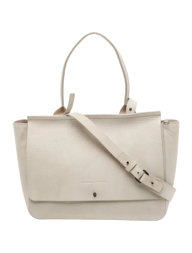 Brunello Cucinelli Leather Shoulder Bag in Leather from The RealReal