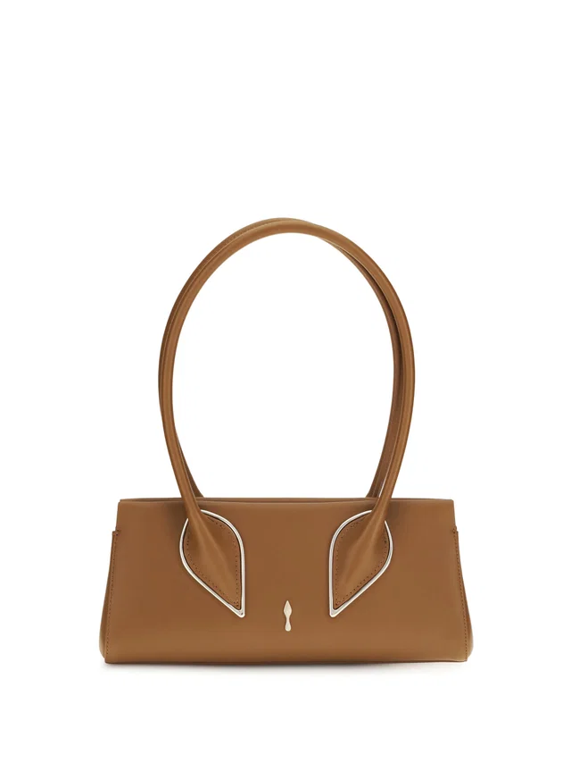 Christian Louboutin Calf Leather Shoulder Bag — Brown Bos Taurus in Brown Calfskin from HEWI