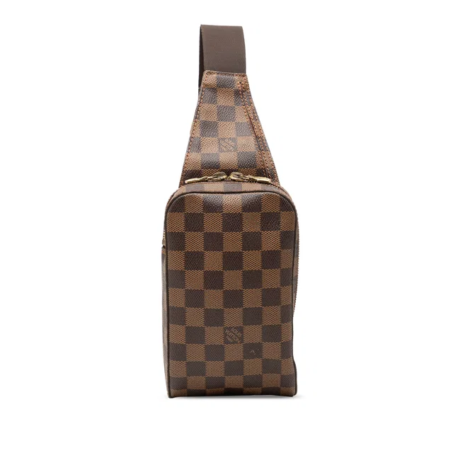 Brown Louis Vuitton Damier Ebene Geronimos Crossbody Bag in Brown Canvas from Designer Revival