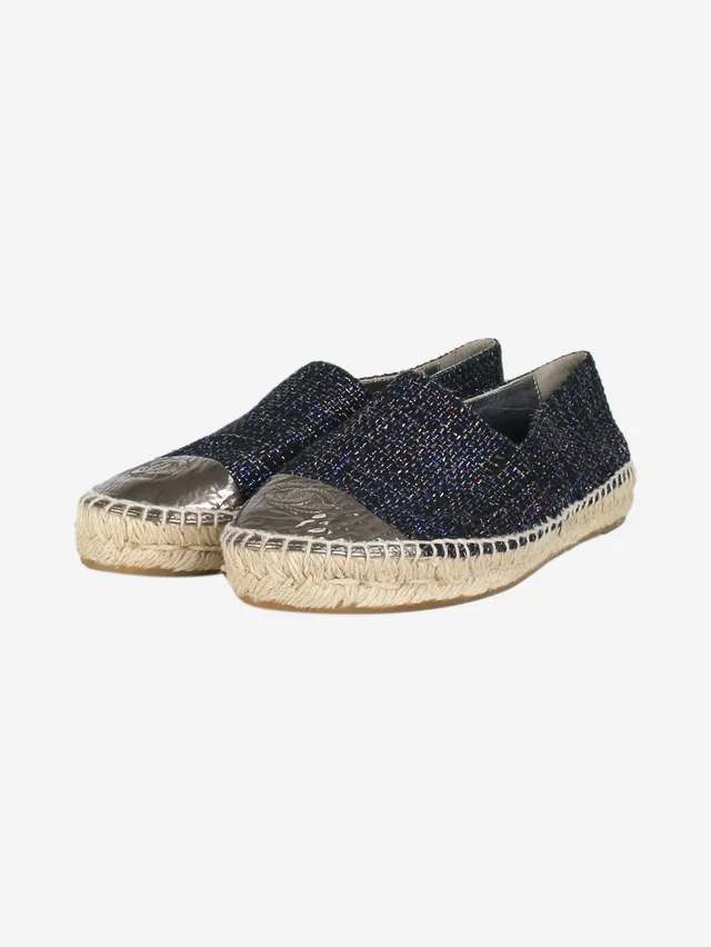 Chanel Dark blue sparkly espadrilles - size EU 38 in Blue from Sign of the Times, photo 2 of 2