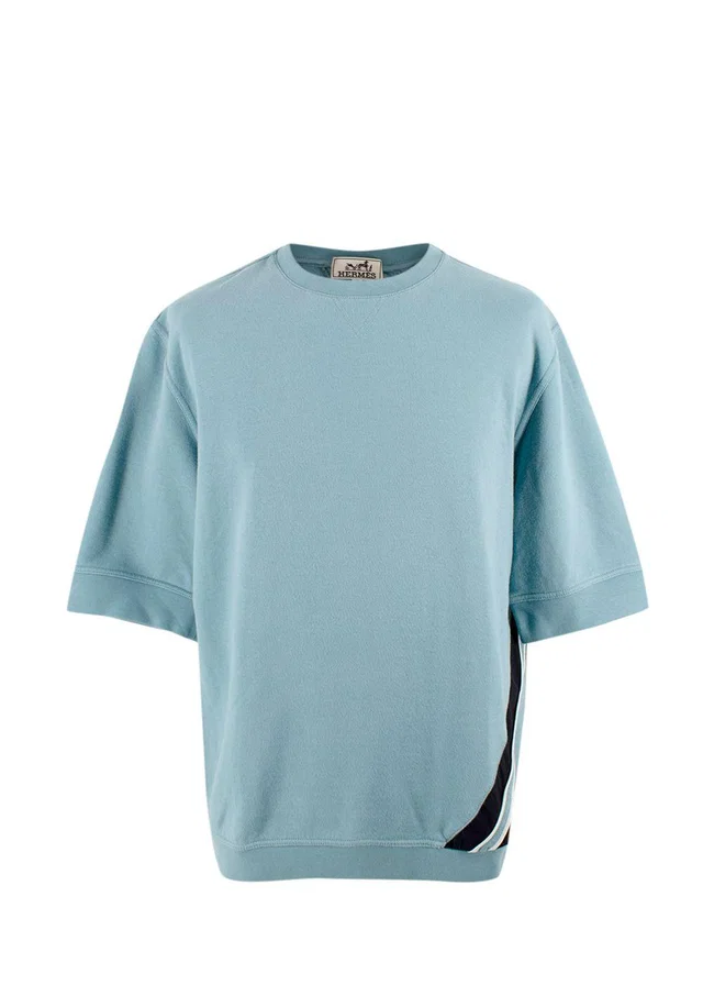 Hermès Teal Run H T-shirt in Blue from HEWI