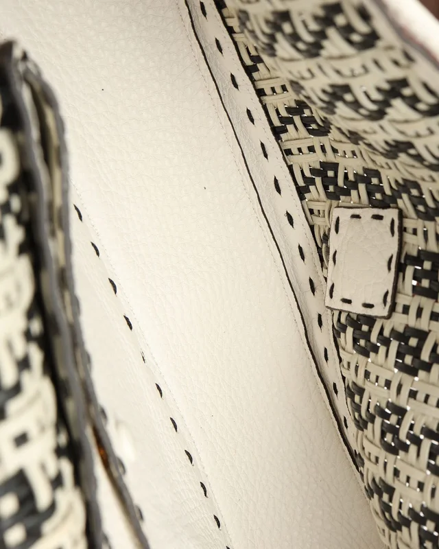 Fendi Zucchino Baguette Woven Bag in Woven leather from A Retro Tale, photo 8 of 9