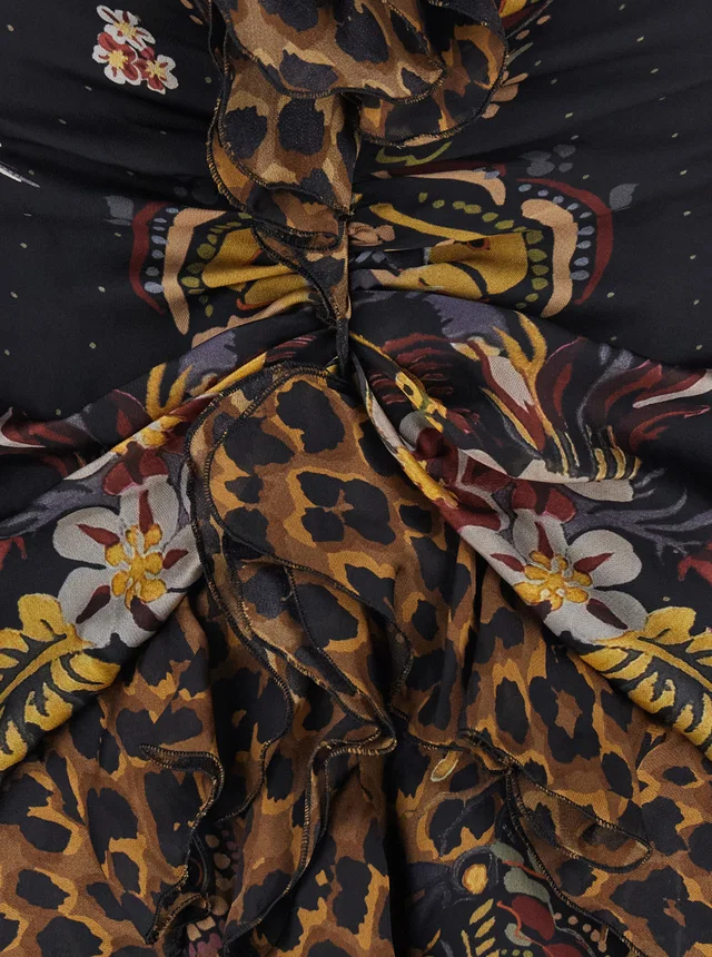 Etro Long Dress with V-Neck, photo 3 of 3 from SENSER