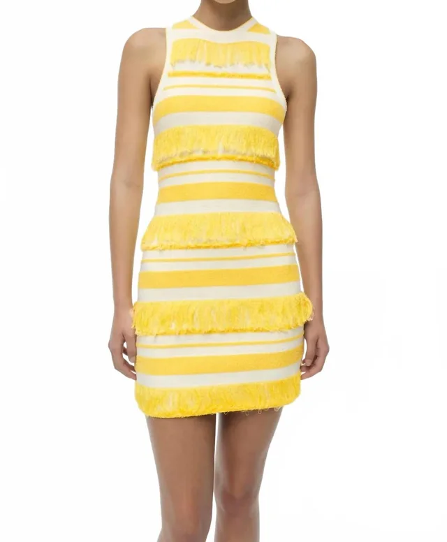 New Simkhai Elly Knit Mini Dress in yellow Nylon from Poshmark
