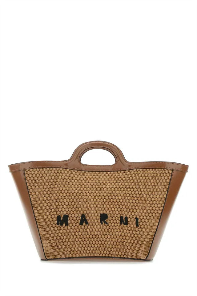 Marni Tote Bag — Brown in Brown Calfskin from HEWI