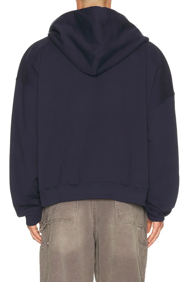 DRMERS CLUB Hanging Letters Zip Up Hoodie in Navy, photo 2 of 4 from REVOLVE (Canada)