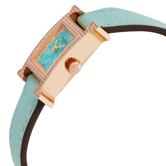 Hermes Heure H Mini Model Diamond Quartz Ladies Watch 057325WW00, photo 2 of 3 from Jomashop