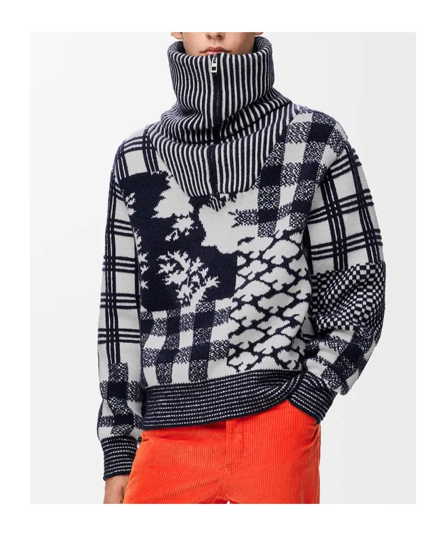 Loewe Sweaters Navy Blue/ White, image 1 of 1 from SENSER
