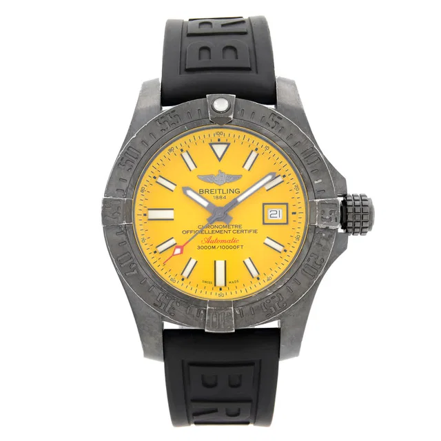 Breitling Avenger II Seawolf Automatic Chronometer Mens Watch M17331E2/I530-253S/M20DSA.4 in yellow|black from Jomashop.com