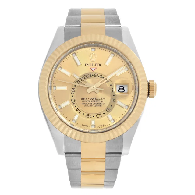 Unused Rolex Sky-Dweller 42mm 326933 in Stainless Steel, Yellow Gold from Gray And Sons