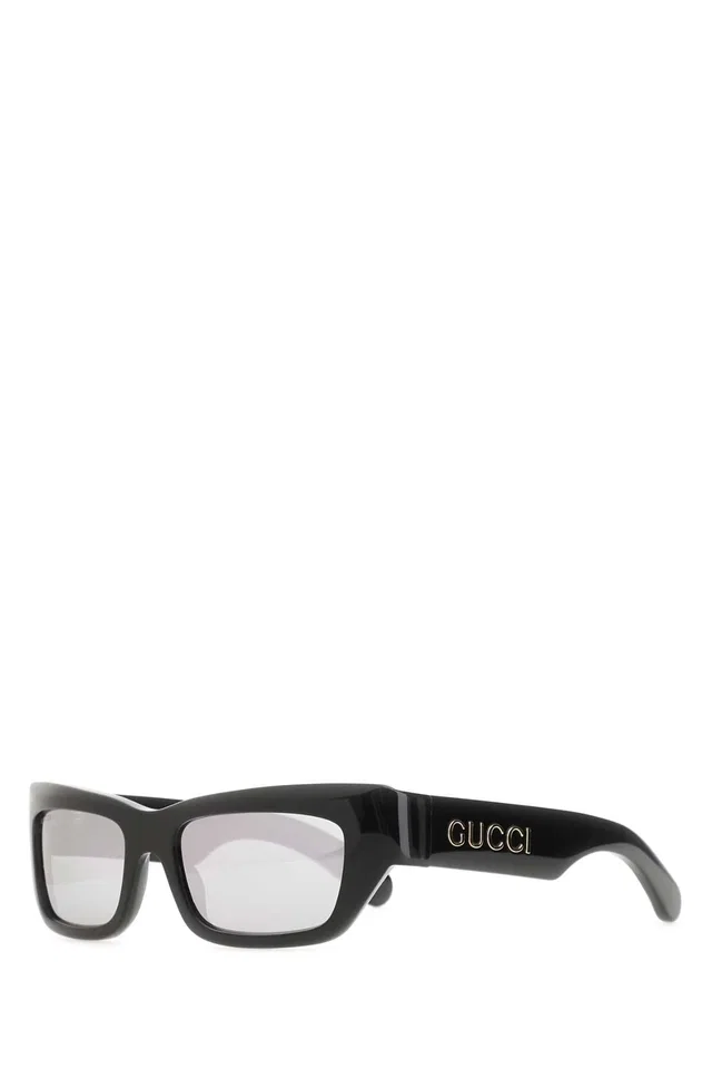 Gucci Black Acetate Sunglasses — Exterior in Black from HEWI