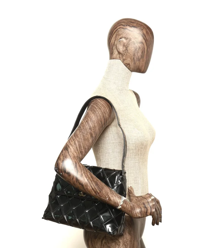 Chanel Patent CC Quilted Shoulder Bag in Patent leather from A Retro Tale, photo 10 of 10