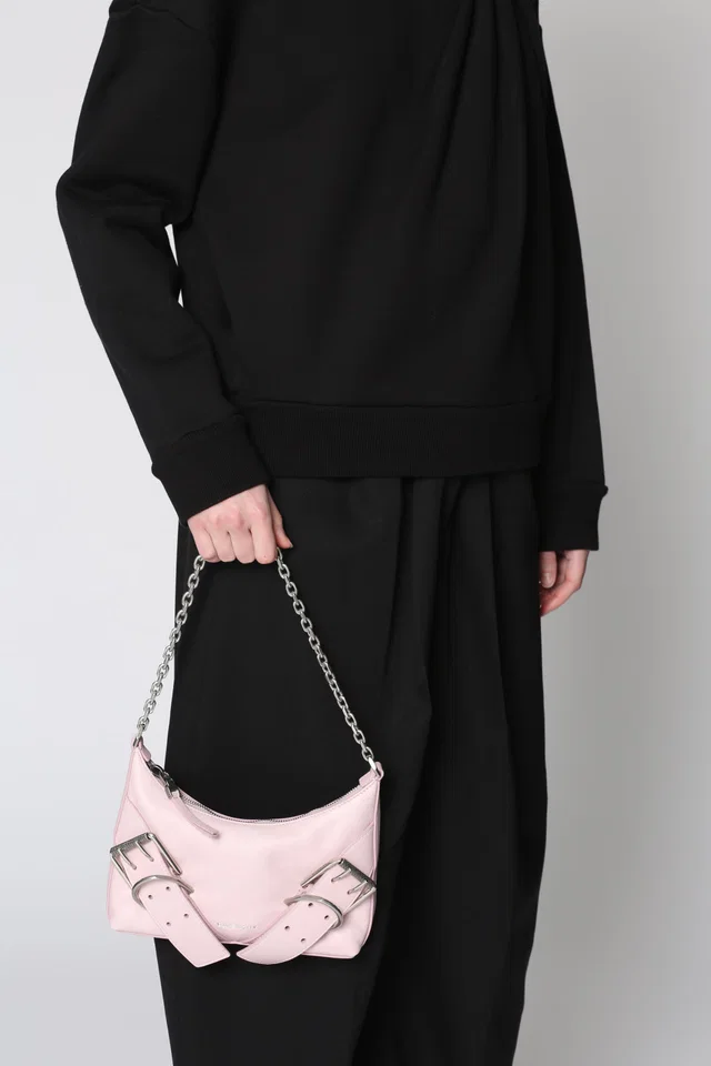 Givenchy Voyou Shoulder Bag — Pink Calfskin in Pink Calfskin from HEWI