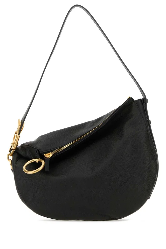 Burberry Knight Shoulder Bag — Black in Black Calfskin from HEWI