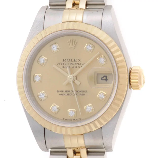 Rolex Datejust Watch Stainless Steel YG Champagne Automatic from The Reluxe