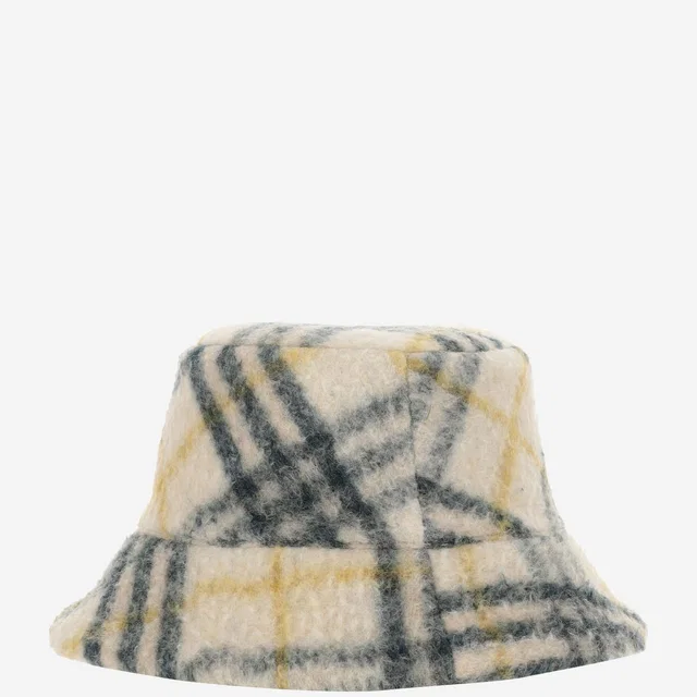 Burberry 8098375 Reversible Wool-Blend Fleece Bucket Hat — Green in Green Wool from HEWI