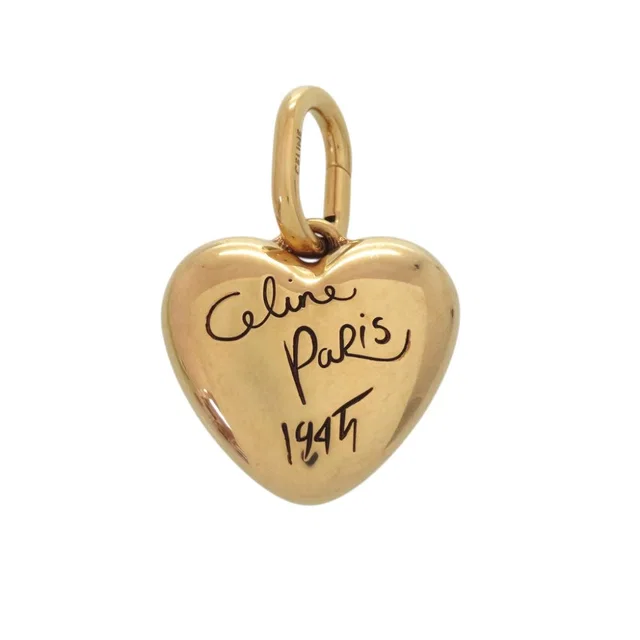 Celine Charm Heart Aluminum Gold Pendant in Gold from The Reluxe