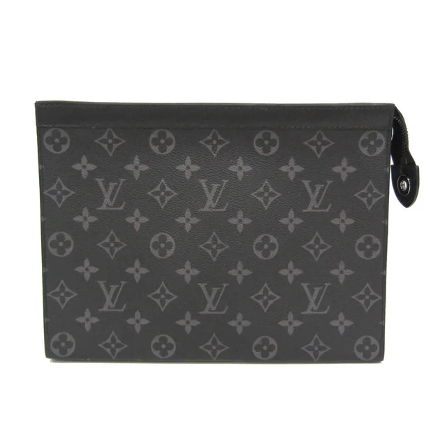 Louis Vuitton Pochette Voyage MM M61692 Men's Clutch Bag Monogram Eclipse in Brown Eclipse Monogram Eclipse from Elady