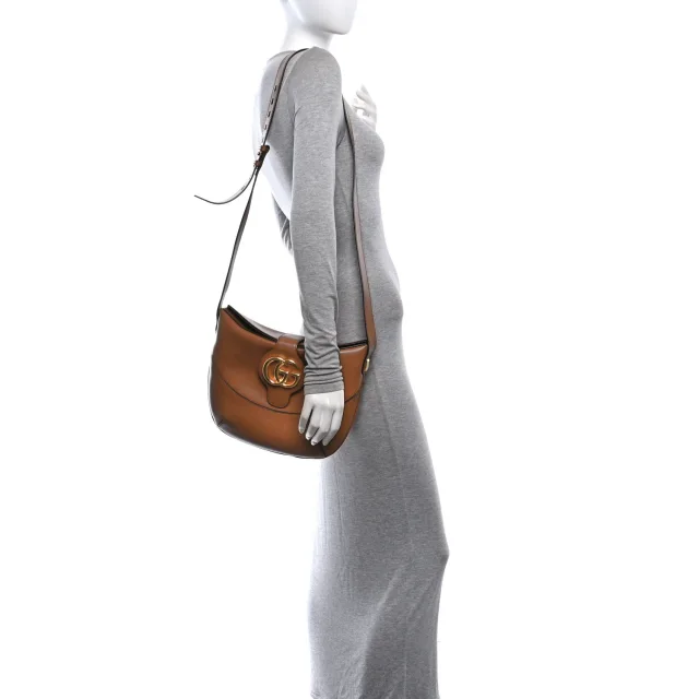 Gucci Boarded Plutone Calfskin Medium Arli Shoulder Bag Nocciola in Calfskin from FASHIONPHILE, photo 2 of 10