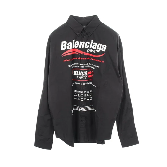 Balenciaga Logo Print Knit Top from LuxUness