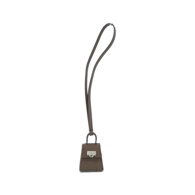Salvatore Ferragamo 22 0637 bag charm in BROWN(ブラウン) / SILVER(シルバー)金具 from KOMEHYO