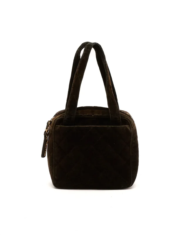 Chanel Suede Handbag in Suede from A Retro Tale