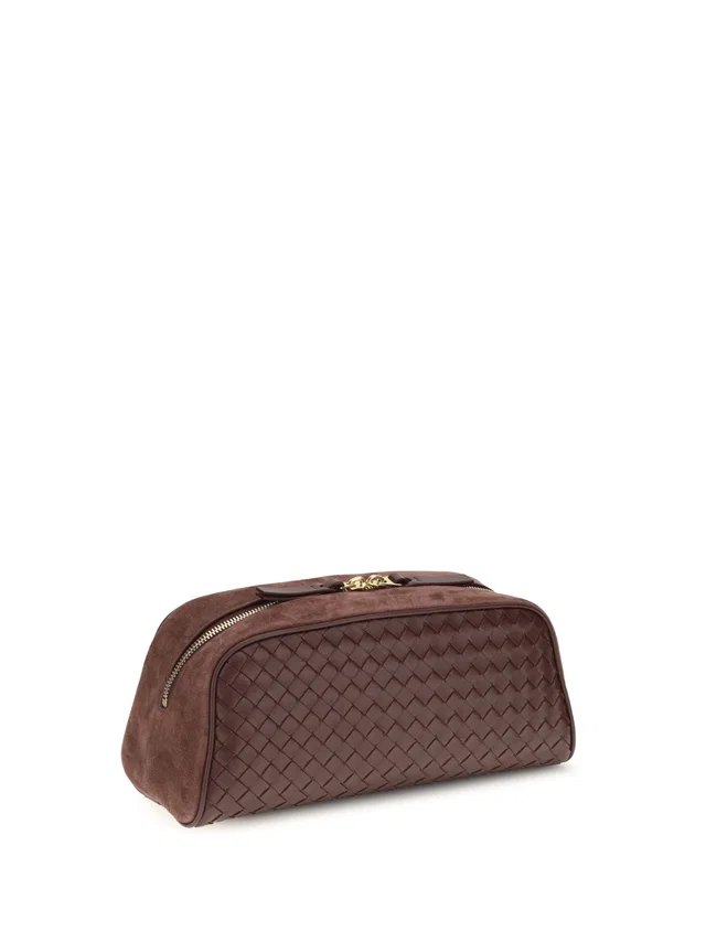 Bottega Veneta Nodo Clutch — Brown Lamb Leather in Brown Lambskin from HEWI