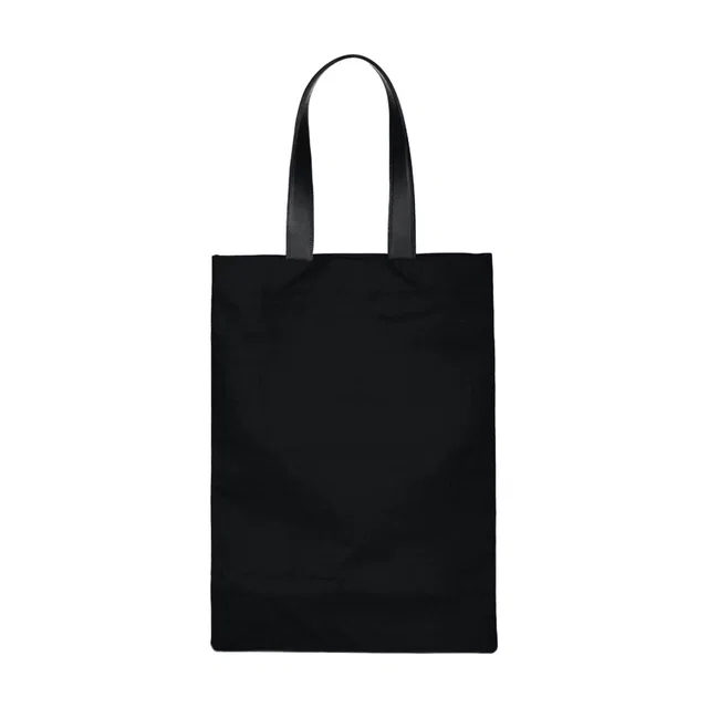 Jil Sander Book Tote Bag — Black Cotton in Black Canvas from HEWI