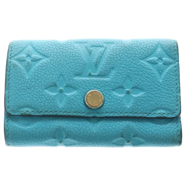 Louis Vuitton Monogram Empreinte Multicles 6 Key Case Light Blue Key Holder in Blue from The Reluxe