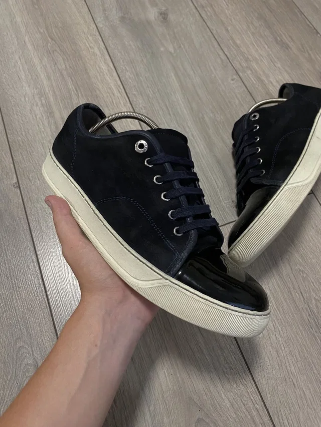 Luxury Lanvin Cap Toe Sneakers Black Oxford Oldmoney Classic, Men's (Size 10.5) in black from Grailed
