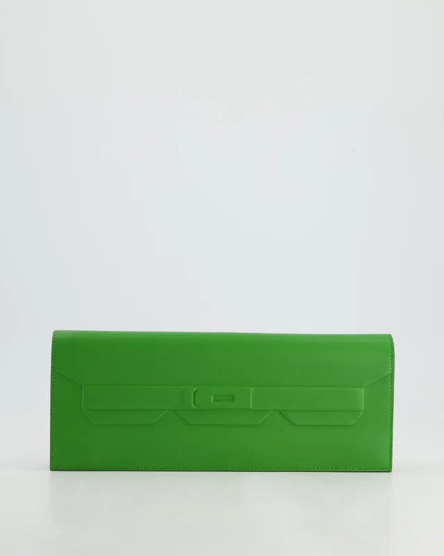 Hermès Birkin Cut Shadow Bag In Vert Yucca Swift Leather in Green Swift leather from Sellier