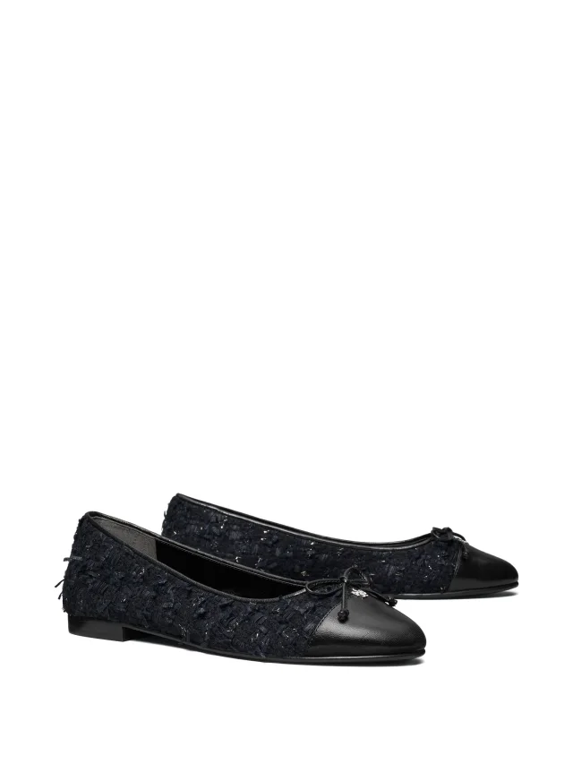 Tory Burch tweed cap-toe ballet flats, photo 2 of 2 from FARFETCH