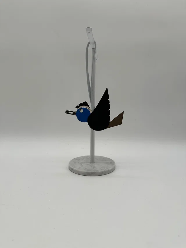 Hermès Birdy Charm noir - étoupe - bleu hydra - nata - noir - bleu brume in Black Leather from Luxury Promise