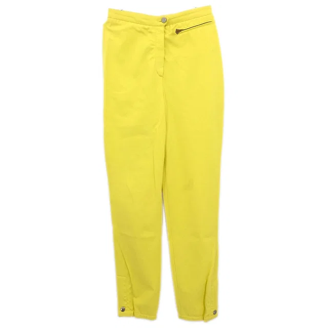 Hermès Long Pants Yellow #36 in Yellow from AMORE Vintage Tokyo