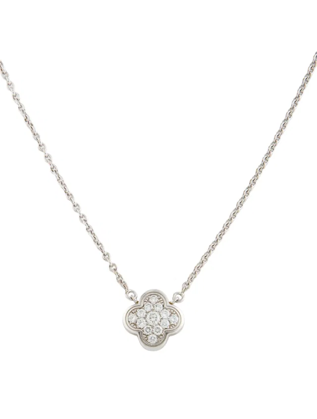Van Cleef & Arpels Pure Alhambra Pendant, Small Model, 16.25" in multicolor from The RealReal