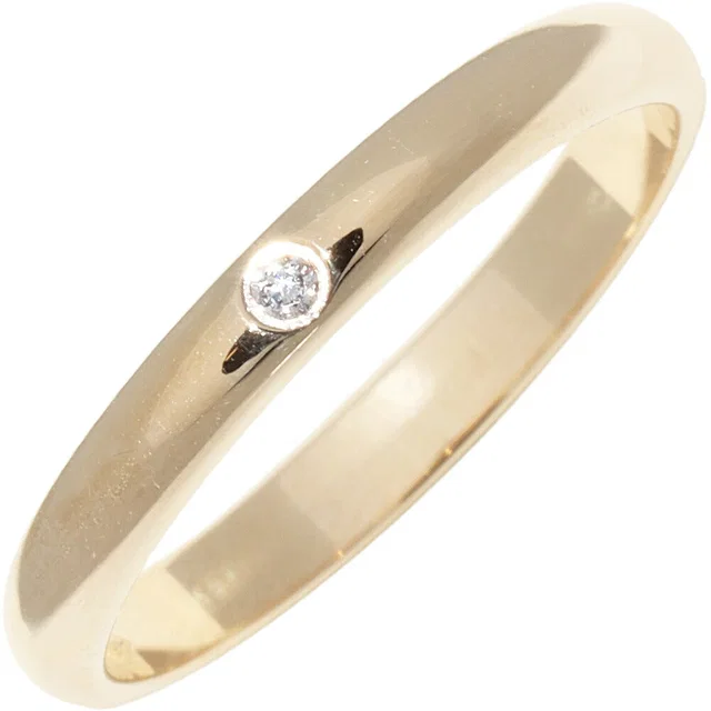 Cartier 1895 Wedding Ring Au750 Diamond Ring Size 51 from LuxUness