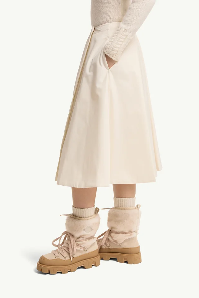 Moncler Padded Taffeta Midi Skirt, photo 3 of 6 from SENSER