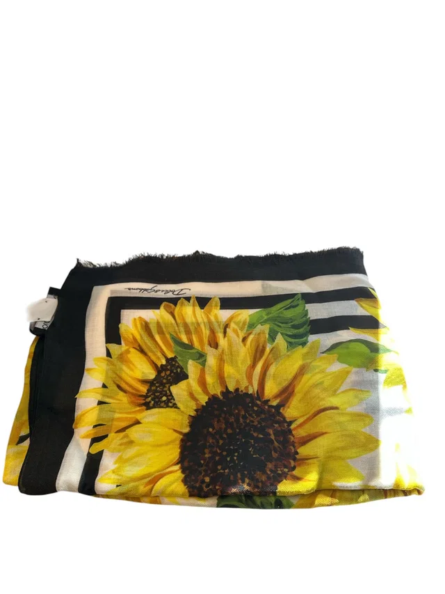Dolce & Gabbana Scarf Multicolour sun Flower Print from Luxury Promise