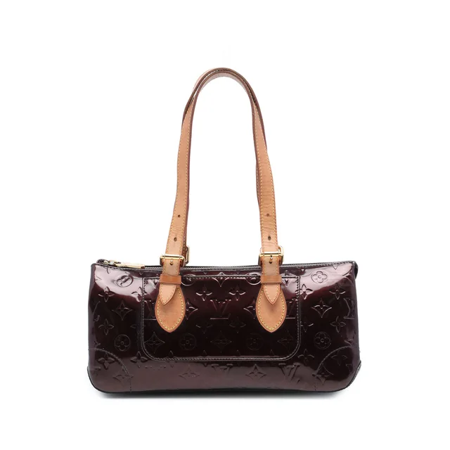 Purple Louis Vuitton Monogram Vernis Rosewood Avenue Shoulder Bag in Purple Leather from Designer Revival
