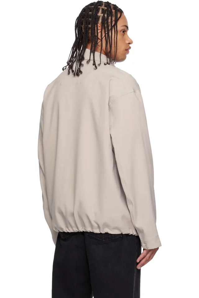 Y-3 Gray Utility Blouson Jacket, photo 3 of 4 from SSENSE