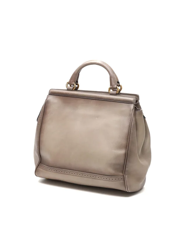 Gucci Duilio Brogue Top Handle Bag in Leather from A Retro Tale, photo 3 of 10