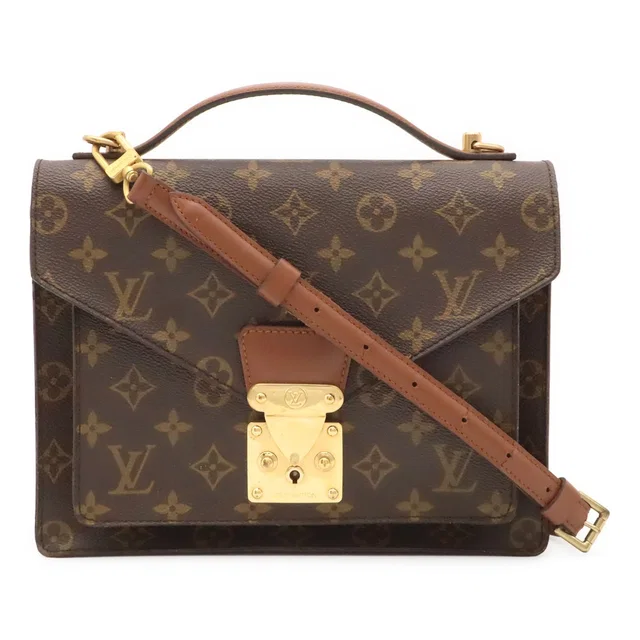 Louis Vuitton Monogram Monceau 26 Clutch 2-Way in Coated canvas from The Reluxe