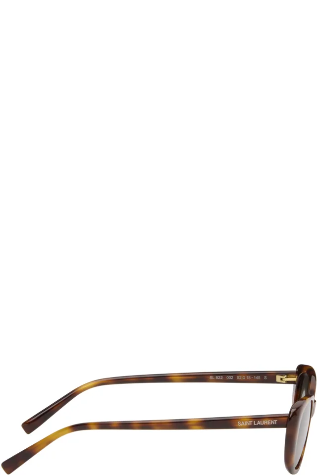 Saint Laurent Brown SL 822 Sunglasses, photo 2 of 4 from SSENSE