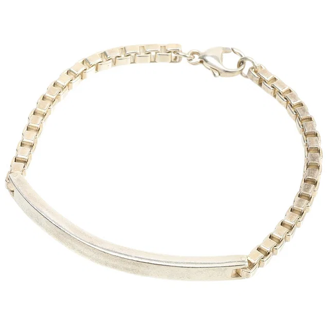 Tiffany & Co. SV925 Venetian Link ID Bracelet Silver in Silver from VINTAGE QOO TOKYO