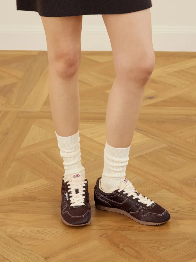 AUTRY Windspin calf hair sneakers in Red, photo 2 of 2 from NET-A-PORTER (Canada)